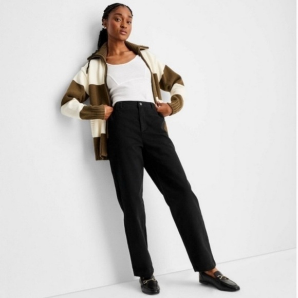 Women's Yoke Seam Straight Denim Pant Future Collective with Reese Blutstein 24” - Picture 2 of 6